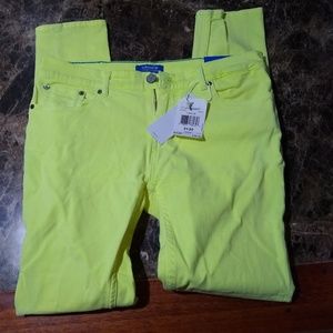 Adidas yellow jeans